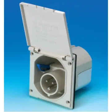 Sisäänottorasia 230V, valkoinen, CEE Upotettava, 1154210 | 1000215 | 4056161018718 | Kotikauppa |