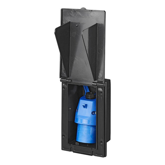 Sisäänrakennettu CEE-pistoke suorakulmainen musta - Kotikauppa