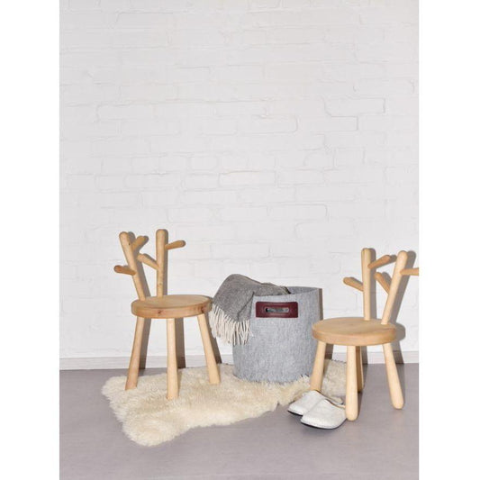 Felt Omaking Basket - Grey/Bordeaux