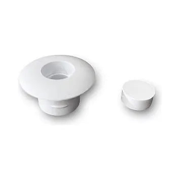Sivulistan ja sivumuovin kiinnitys/peitenappi 12mm valkoinen, RAL-9003, 5026SW