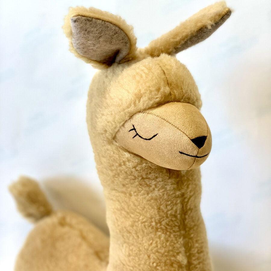 Soft Toy-Pillow Alpaca - Rusty Brown - Kotikauppa