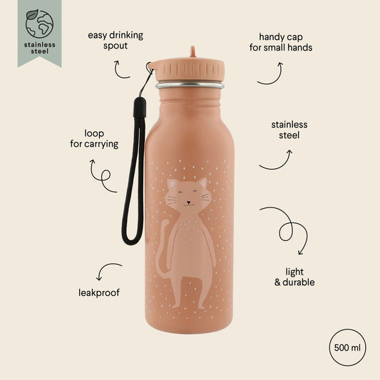 Stainless Steel Bottle 500 ml - Mrs Cat - Kotikauppa