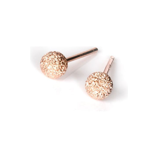 Sugarball Earrings - Rose Gold, Silver and Black