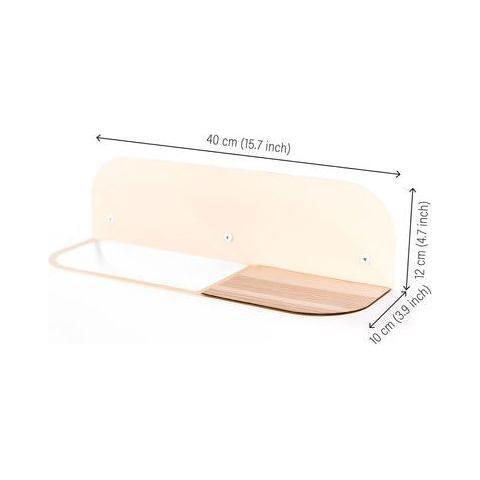 Steel & Wood Towel Rack - Beige - Kotikauppa