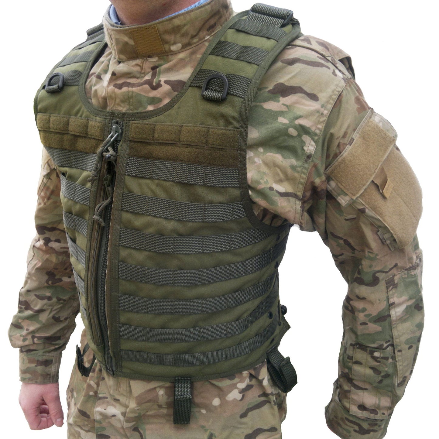 Tactical vest 115-056-03 - military green - Kotikauppa