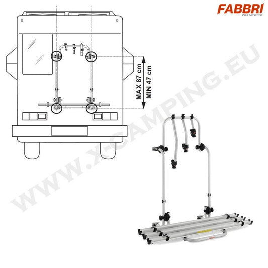 Takateline 3 pyörälle asuntovaunuun - Bici OK CAMPER 47/87 - Kotikauppa