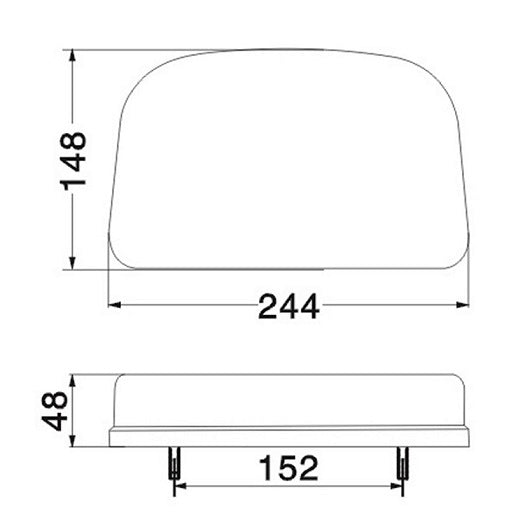 Takavalo led combi TRL002 vasen Takavalo led 12v vasen