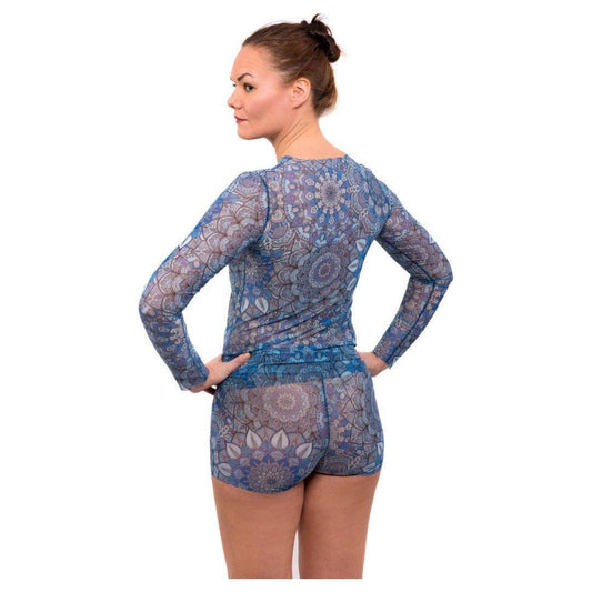 Tan-Through Mini Leggings – Blue Mandala - Kotikauppa