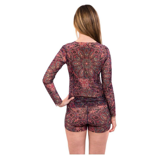 Tan-Through Mini Leggings – Terracotta Mandala - Kotikauppa