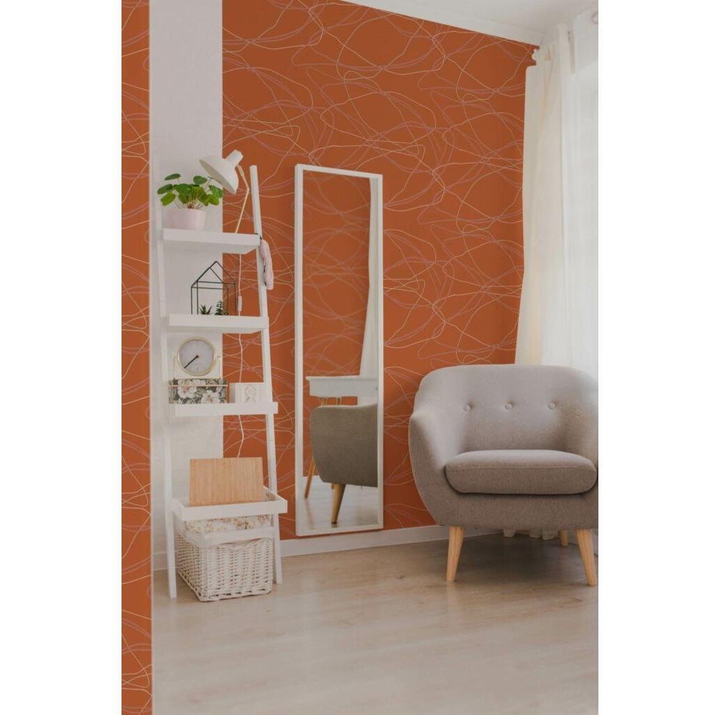 Terracotta Sand Lines (itseliimautuva) - Kotikauppa