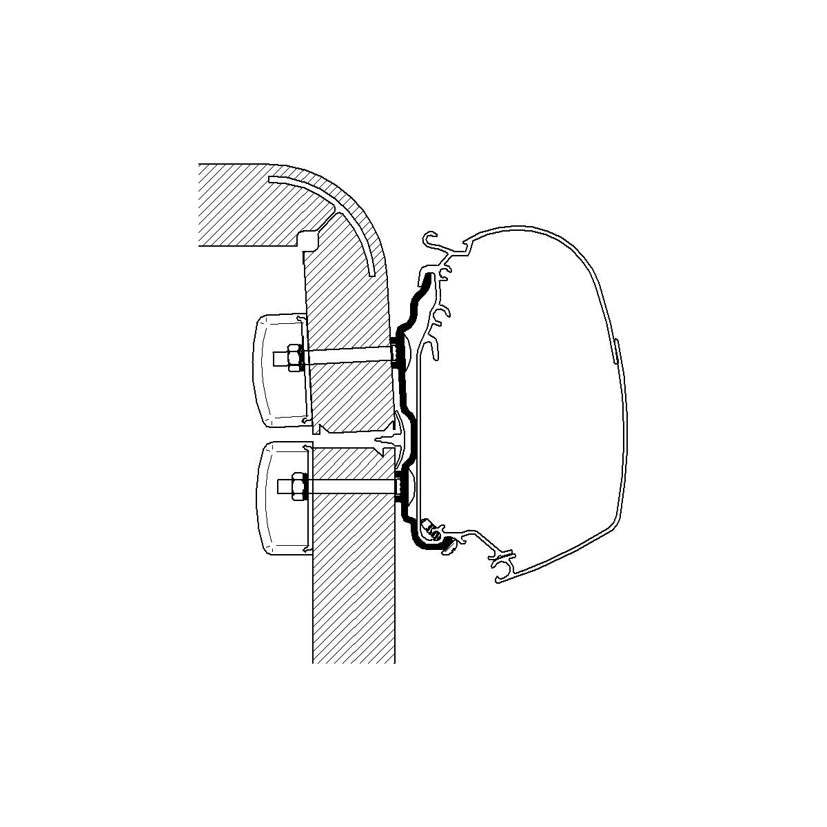 Thule kiinnityssarja 2,60 m, Hymer 2016- | 309985 | 5415182044486 | Kotikauppa | Thule