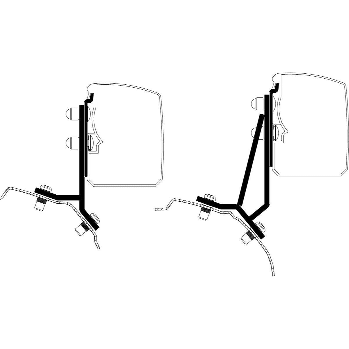 Thule kiinnityssarja 3200 Transit / Tour Transit / Tourneo Custom Minivan fixed | 301920 | 5415182056953 | Kotikauppa | Thule