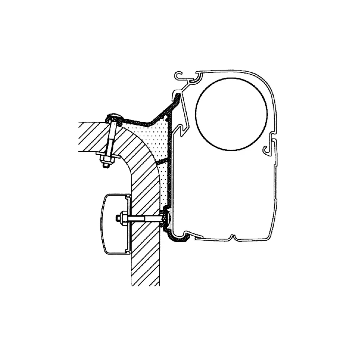 Thule kiinnityssarja Hymer B2 3,5 m | 307943 | 5415182004282 | Kotikauppa | Thule