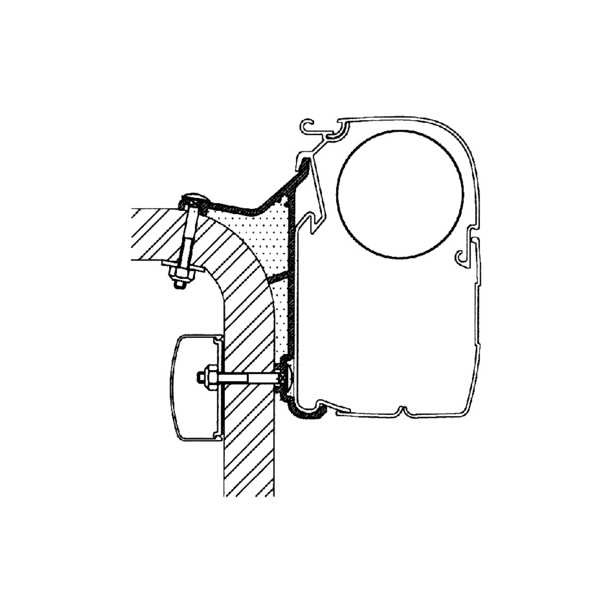 Thule kiinnityssarja Hymer B2 4,0 m | 307956 | 5415182004343 | Kotikauppa | Thule