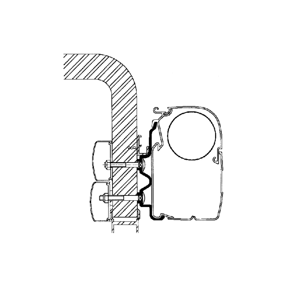 Thule kiinnityssarja Hymer Camp 3,5 m | 307944 | 5415182004299 | Kotikauppa | Thule