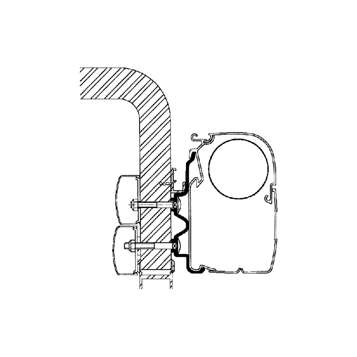 Thule kiinnityssarja Hymer Camp 5,0 m | 307971 | 5415182004428 | Kotikauppa | Thule