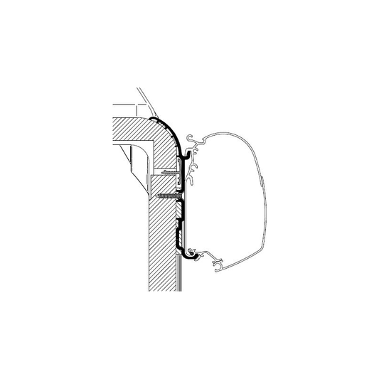 Thule markiisikiinnike Bürstner 4,00 m Ixeo T680 Omnistor 5200 / 8000 / 4900 | 309978 | 5415182044363 | Kotikauppa | Thule