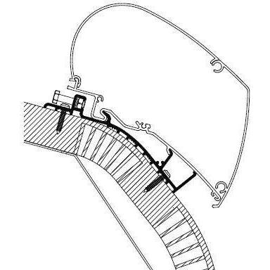 Thule kiinnityssarja Carthago C-Line 2014- 6,0 m, kattomarkiisiin | 301439 | 5415182046367 | Kotikauppa | Thule