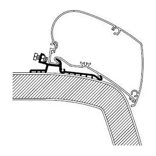 Thule kiinnityssarja kattomarkiisiin Hymer SX 6,00 m | 306800 | 5415182002752 | Kotikauppa | Thule