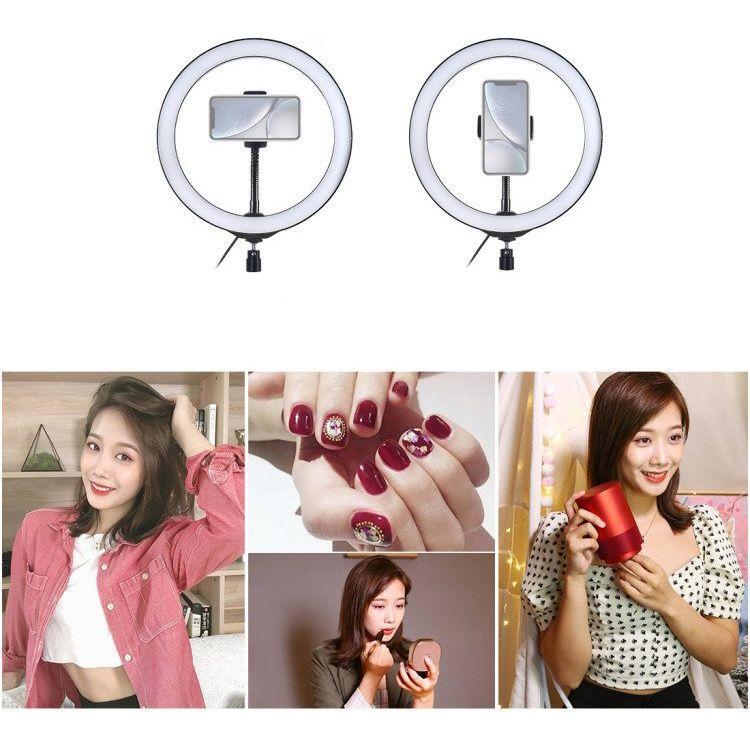 Tripod Mount Puluz 1,1m + 26cm RGBW LED Ring Vlogging  PKT3044 - Kotikauppa