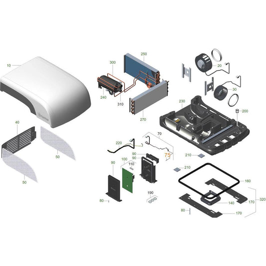 Truma ilman lämpötilan tunnistin Aventa Compact, Compact plus, Comfort, Eco