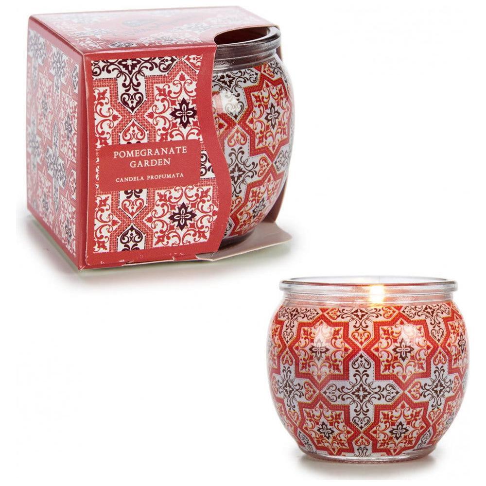 Tuoksukynttilä lasissa (granaattiomena) - Kotikauppa