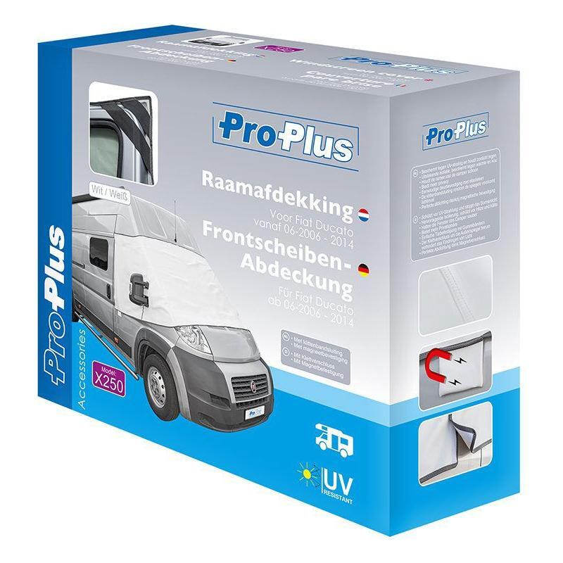 Tuulilasinsuoja valkoinen kansi varten Fiat Ducato X250 ajalta 06.2006-2014 - Kotikauppa