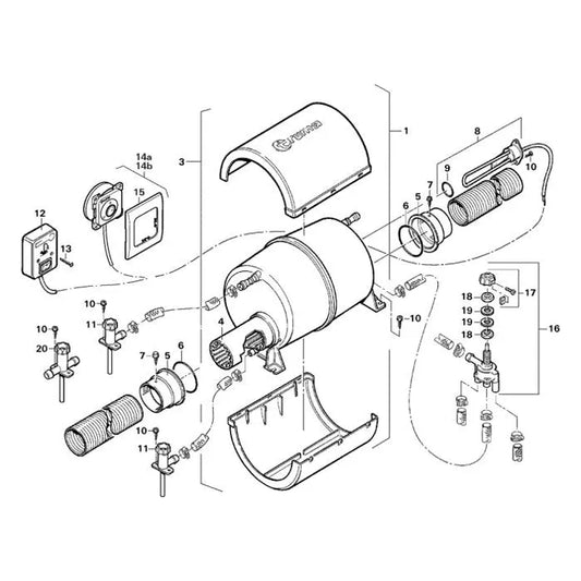 Truma tyhjennysventtiili, kaksi letkukaraa Truma Therme TT-2