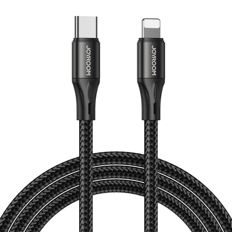 USB-C Kaapeli for Lightning Joyroom S-2024N1-PD 20W 2m (Black) - Kotikauppa