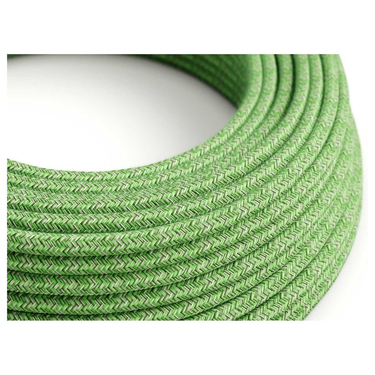 UV-suojattu pyöreä sähkökaapeli puuvillavuorauksella ulkokäyttöön Eiva - Kotikauppa