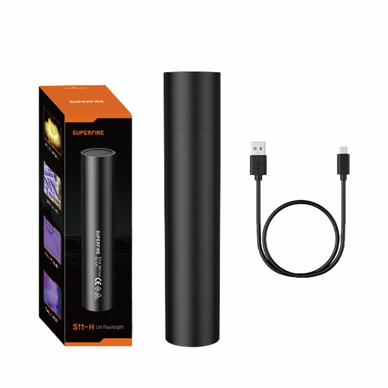 UV-taskulamppu Supfire S11-H, 365NM, USB - Kotikauppa