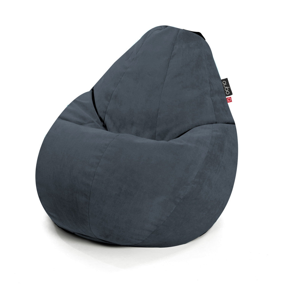 Säkkituoli Qubo™ Comfort 90 Slate VELVET FIT - Kotikauppa