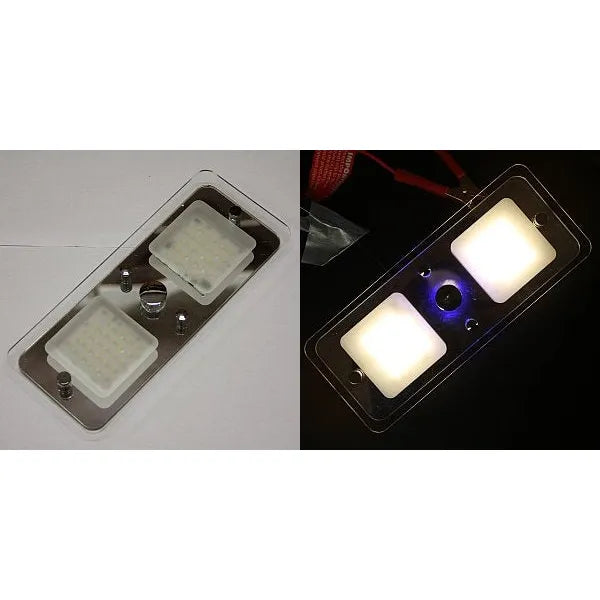 Valaisin led 12V 2x24V, kosketusnäppäin Himmennin, yövalo, rv 185mm | 0900104 | | Kotikauppa |
