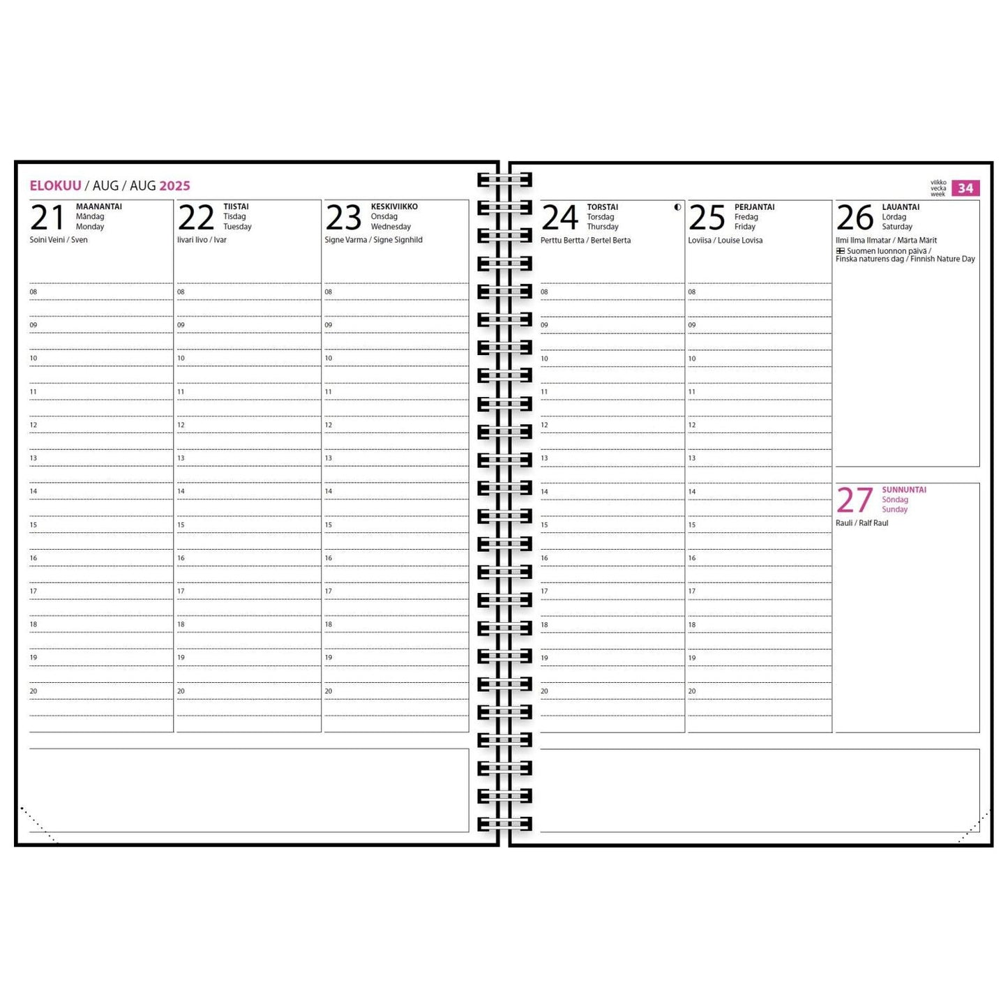 Koulukalenteri Vallila 25-26 A5 18kk Kobehavn