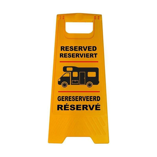 Varoitusmerkki "Varattu" varten asuntoauto - Kotikauppa