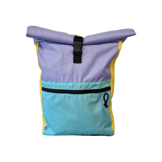 Vedenkestävä, rullattava reppu (Crazy Colors) - Kotikauppa