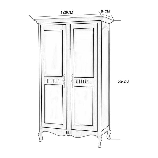 Venetsia Bianco vaatekaappi VEB859K - Kotikauppa