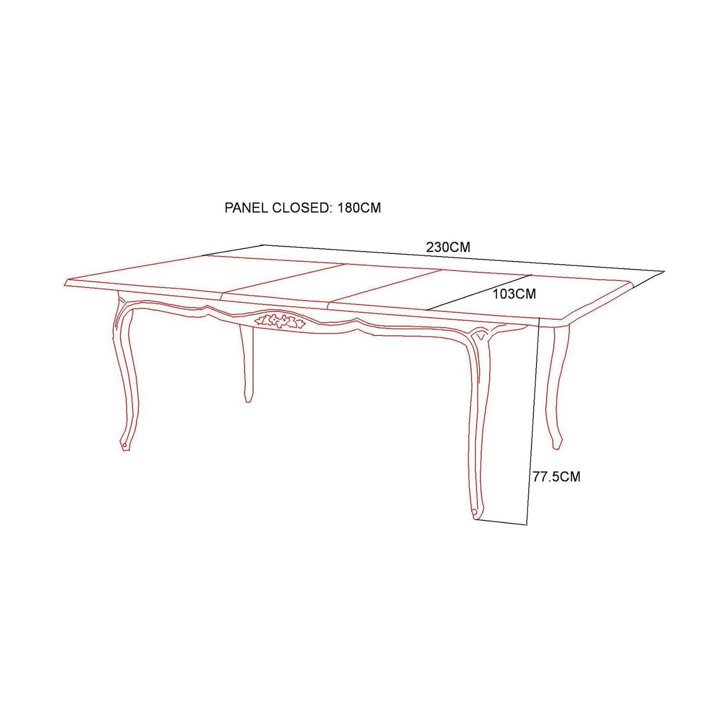 Verona Pidennettävä pöytä 178-228cm VE889 - Kotikauppa