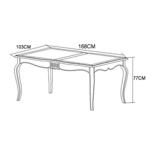 Verona pöytä 168cm VE810 - Kotikauppa