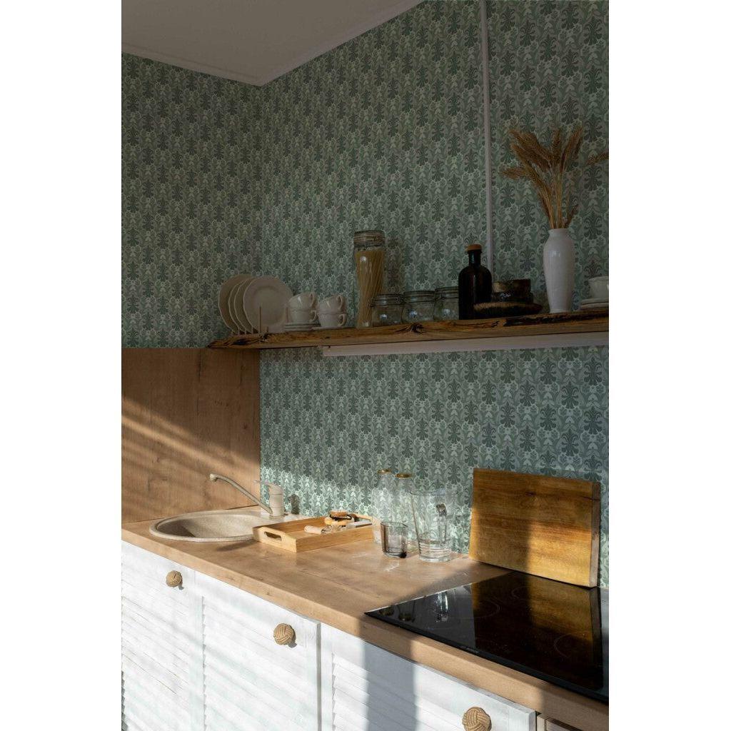 Vintage Green Kitchen (itseliimautuva) - Kotikauppa