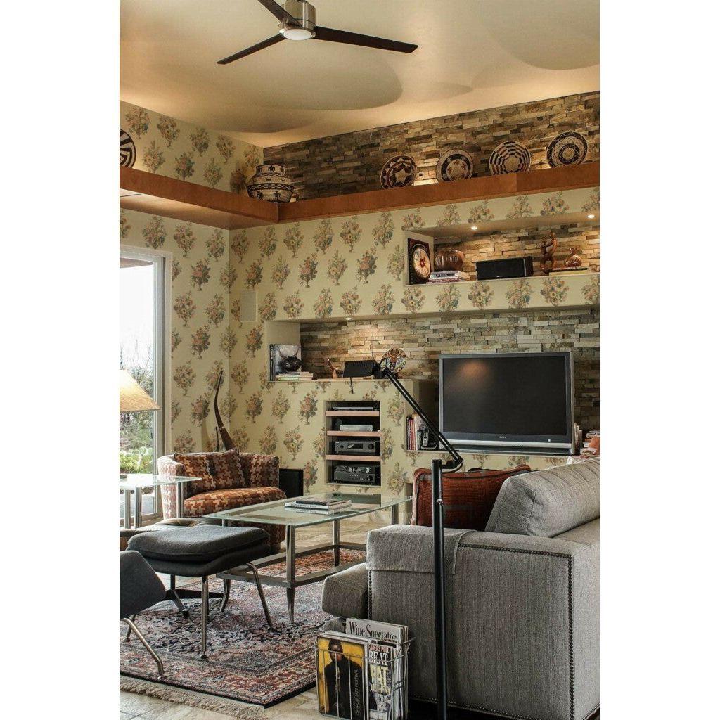 Vintage floral bouquet (itseliimautuva) - Kotikauppa