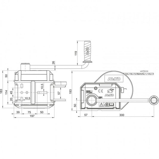 Vintturi AL-KO optima 901 900 kg Ilman vaijeria/hihnaa
