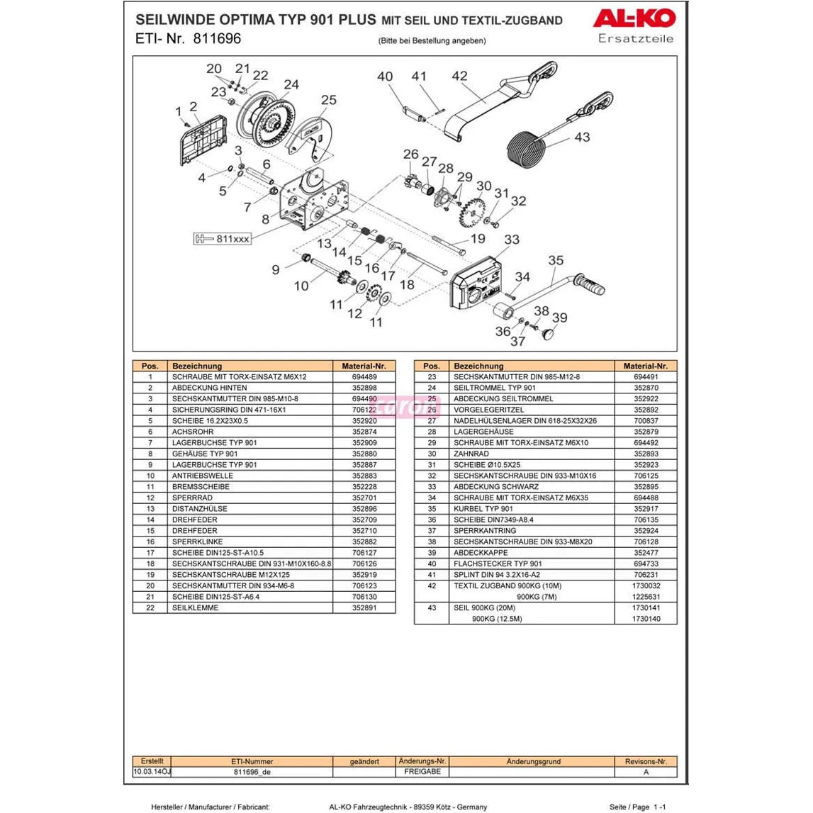 Vintturin kahvan kiinnikepultti 901A AL-KO 901A vinssin kiinnikepultti | 706128 | 4251302424995 | Kotikauppa | AL-KO