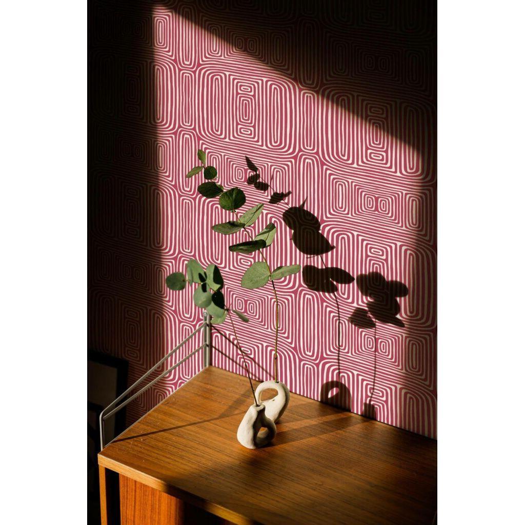 Viva magenta vintage abstract (itseliimautuva) - Kotikauppa