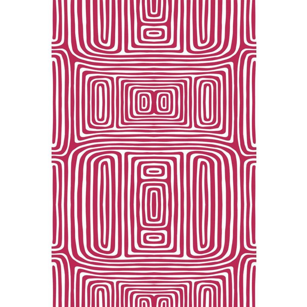 Viva magenta vintage abstract (itseliimautuva) - Kotikauppa