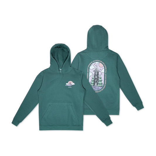 Organic Premium Hoodie Moominhouse - Green