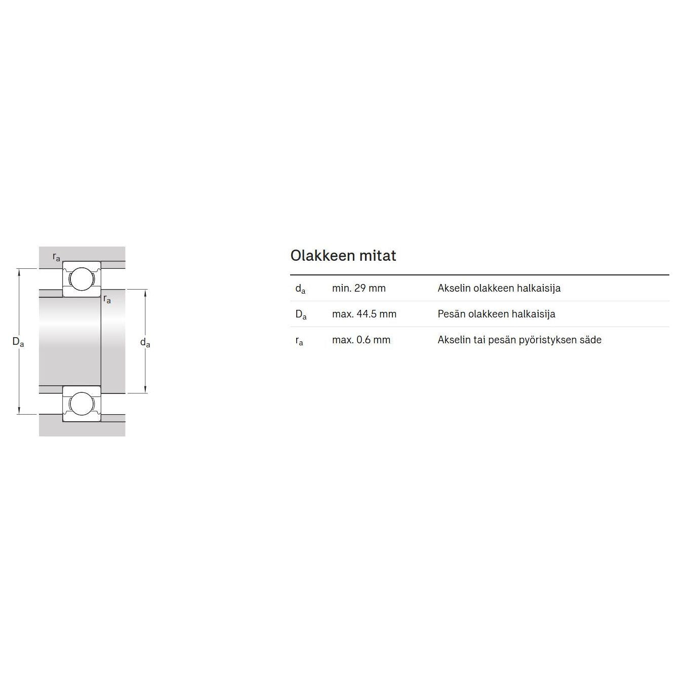 W 6005 Urakuulalaakeri