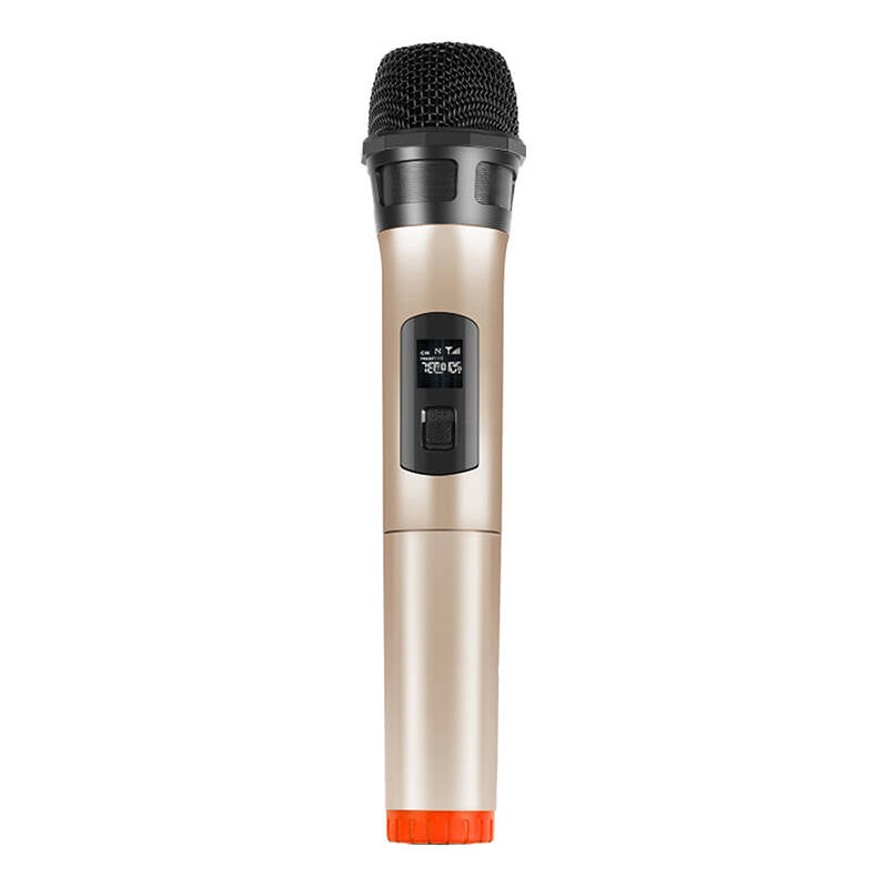 Wireless dynamic microphone UHF PULUZ PU628J 3.5mm (gold) - Kotikauppa