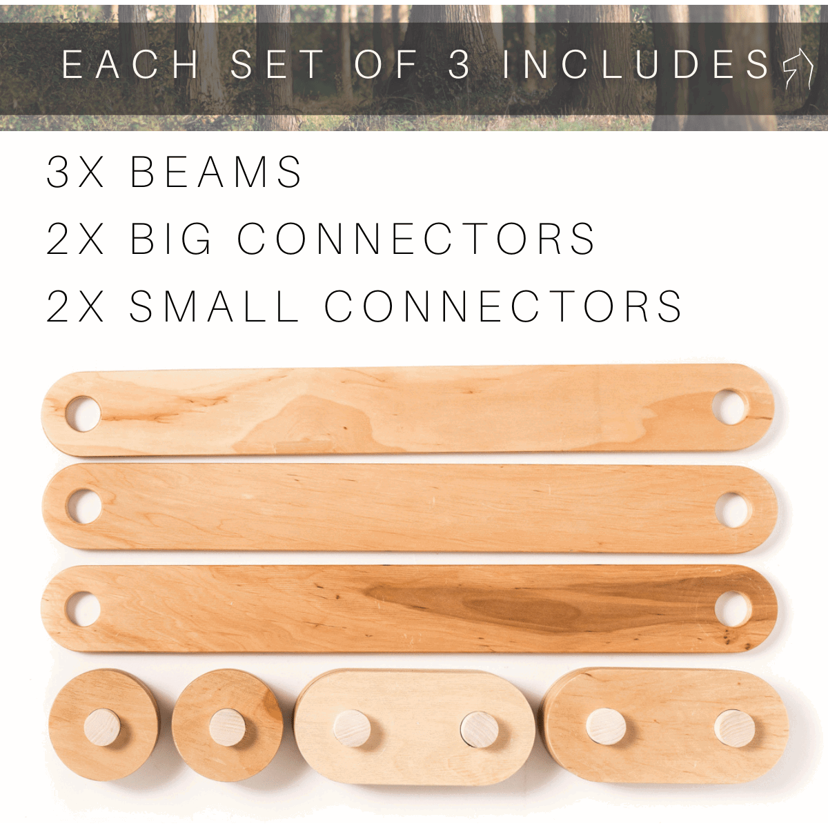 Wooden Balance Beams - Kotikauppa