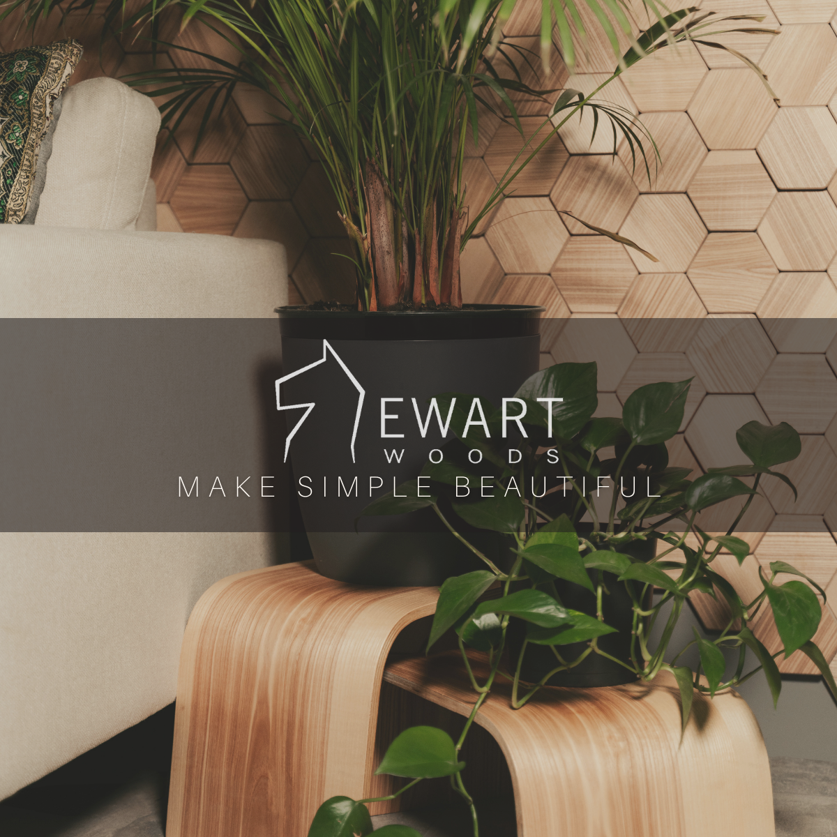 Wooden Floor Plant Stand - Set of 3 - Kotikauppa